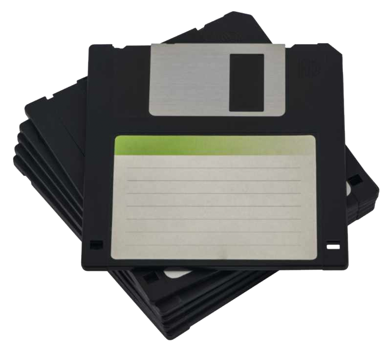 stock photo of a 3.5-inch floppy disk