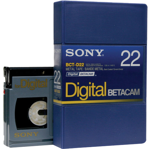 stock photo of a Betacam tape.